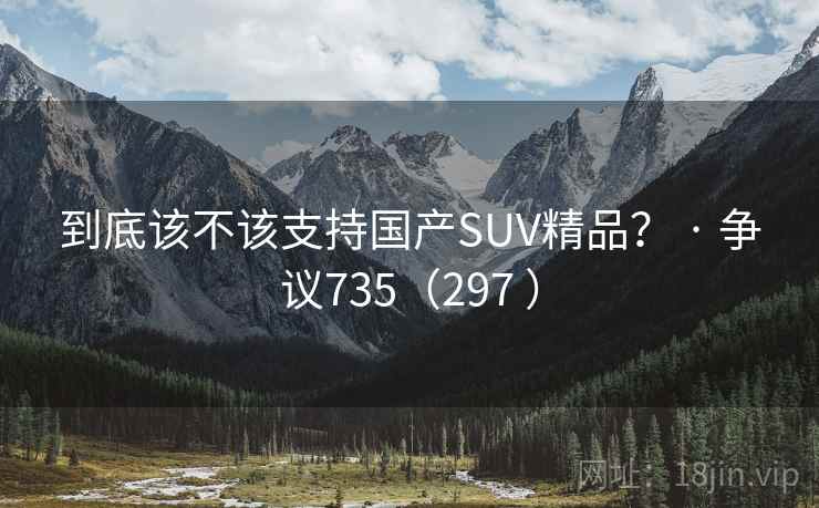 到底该不该支持国产SUV精品? · 争议735(297 )