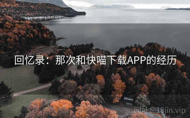 回忆录:那次和快喵下载APP的经历