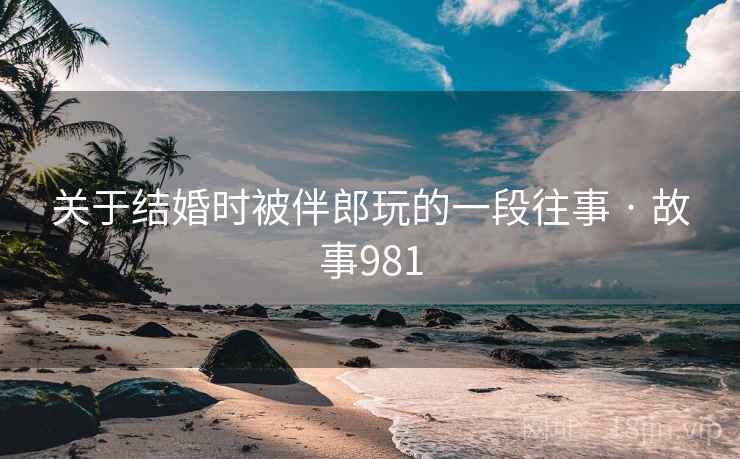 关于结婚时被伴郎玩的一段往事 · 故事981