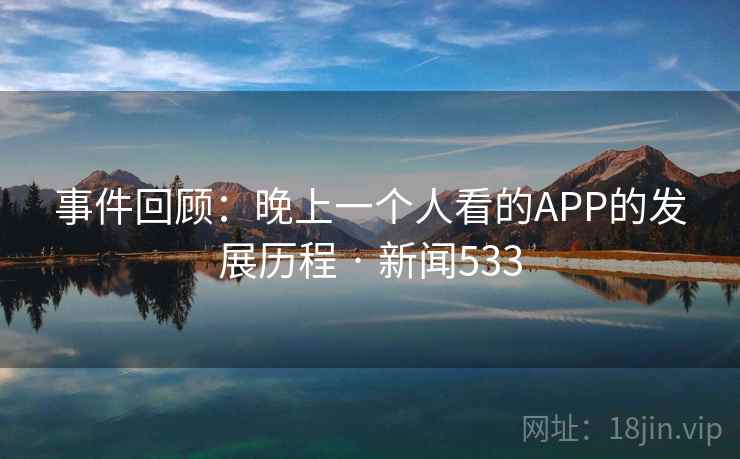事件回顾：晚上一个人看的APP的发展历程 · 新闻533